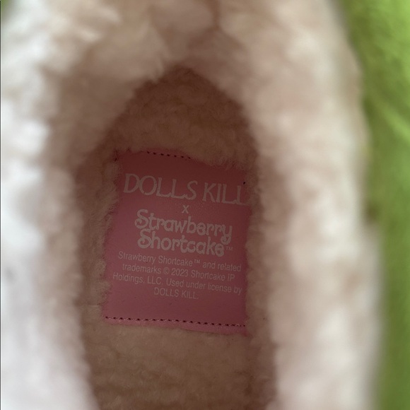 Dolls Kill Strawberry Shortcake Plush Boots - Picture 2 of 4